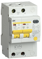 Выключатель автоматический дифференциальный АД12S 2Р 25А 100мА | код MAD13-2-025-C-100 | IEK
